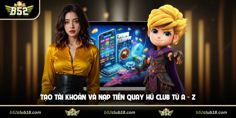 Tạo tài khoản và nạp tiền quay hũ Club từ A - Z
